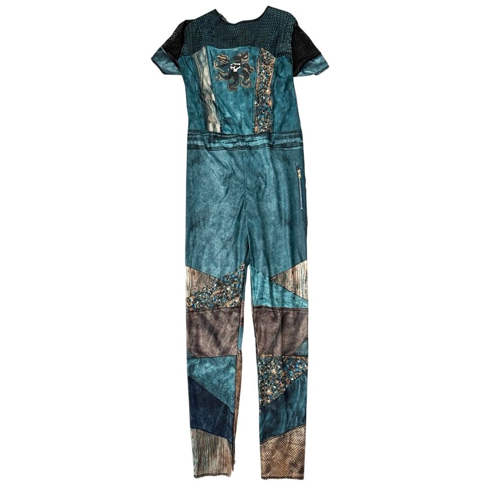 DESCENDANTS 3 Disney Uma Costume Jumpsuit Halloween - girls Sz 10/12 Large